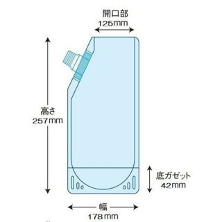 スパウト付きスタンドパウチ 液体詰め替え容器　キャップ付き　1000ml容器