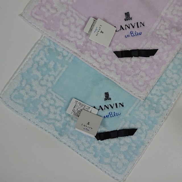LANVIN en Bleu(ランバンオンブルー)のLANVIN en blue タオルハンカチ レディースのファッション小物(ハンカチ)の商品写真