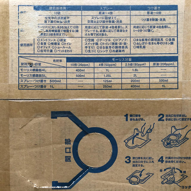 弱酸性次亜塩素酸水 モーリス200 20L その他