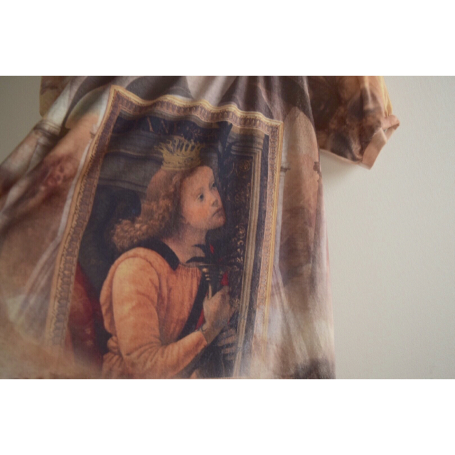 JaneMarple(ジェーンマープル)のジェーンマープル 絵画 ワンピース レディースのワンピース(ミニワンピース)の商品写真