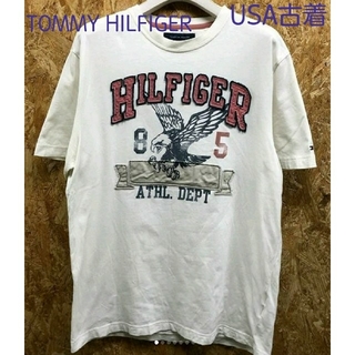 トミーヒルフィガー(TOMMY HILFIGER)のTOMMY HILFIGER　状態良好　USAサイズ　ユニセックス(Tシャツ/カットソー(半袖/袖なし))