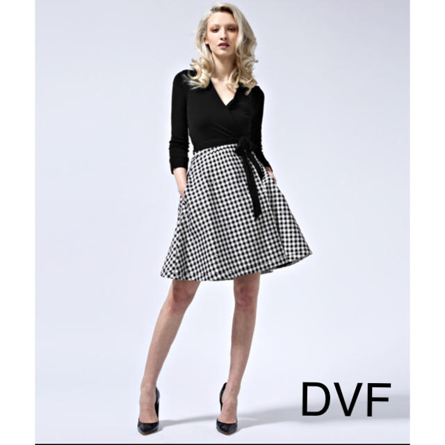 DIANE von FURSTENBERG(ダイアンフォンファステンバーグ)のパンダまま様専用近年新作美品DVFラップワンピースUS2 レディースのワンピース(ひざ丈ワンピース)の商品写真