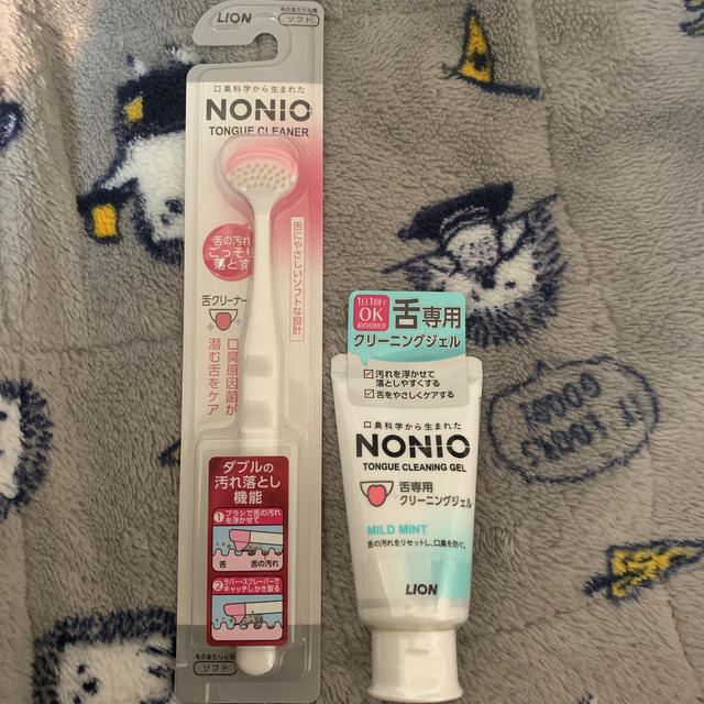 LION(ライオン)のNONIO 舌専用ブラシ&ペースト コスメ/美容のオーラルケア(口臭防止/エチケット用品)の商品写真