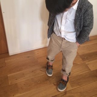 ザラキッズ(ZARA KIDS)のZARA BOYS☆デニムデッキシューズ(ローファー)