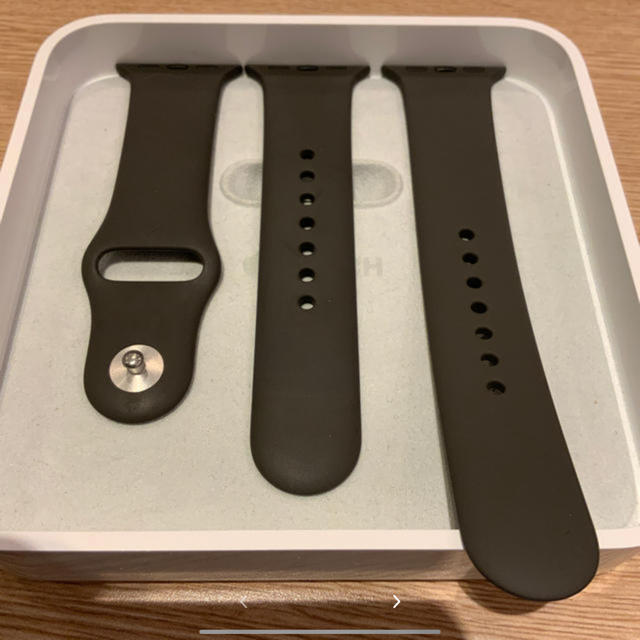 Apple Watch(アップルウォッチ)の(純正品) Apple Watch バンド 38mm ダークオリーブ メンズの時計(ラバーベルト)の商品写真