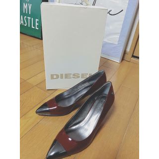 ディーゼル(DIESEL)の美品　dieselパンプス　箱つき　サイズ38(ハイヒール/パンプス)