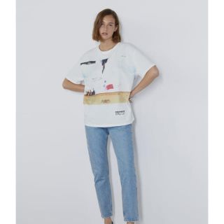 ザラ(ZARA)のzara レディオヘッドTシャツ　美品　Ｍ(Tシャツ(半袖/袖なし))