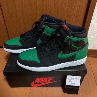 ナイキ(NIKE)のNIKEジョーダン1 パイングリーン　27cm(スニーカー)