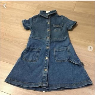 ザラキッズ(ZARA KIDS)のザラ　ガール　デニムワンピース(ワンピース)