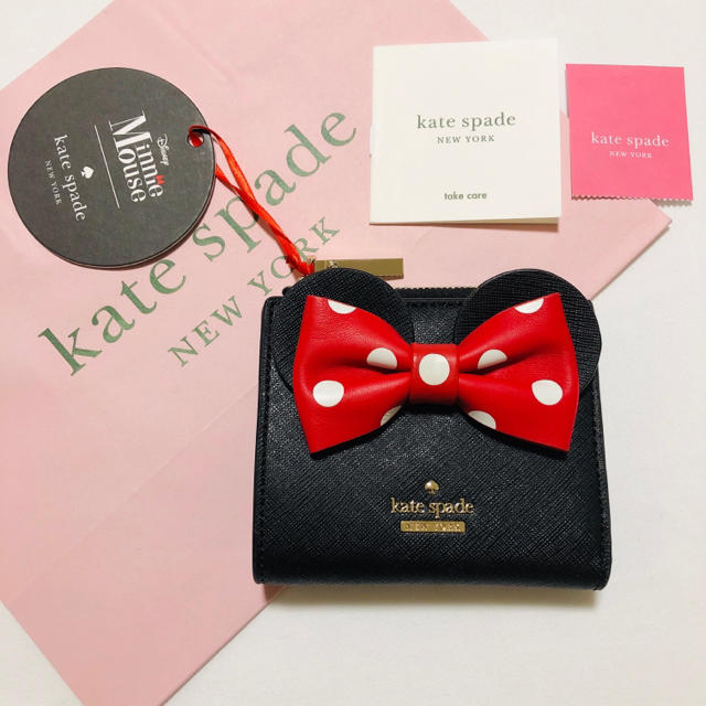【新品】Kate Spade ミニーマウス 二つ折り財布 ケイトスペード