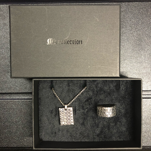 M's collection(エムズコレクション)のM'scollection クロコダイルネックレス+リングBOX付き メンズのアクセサリー(ネックレス)の商品写真