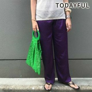 トゥデイフル(TODAYFUL)のトゥデイフル☆シルケットラフパンツ☆サテンパンツ(その他)