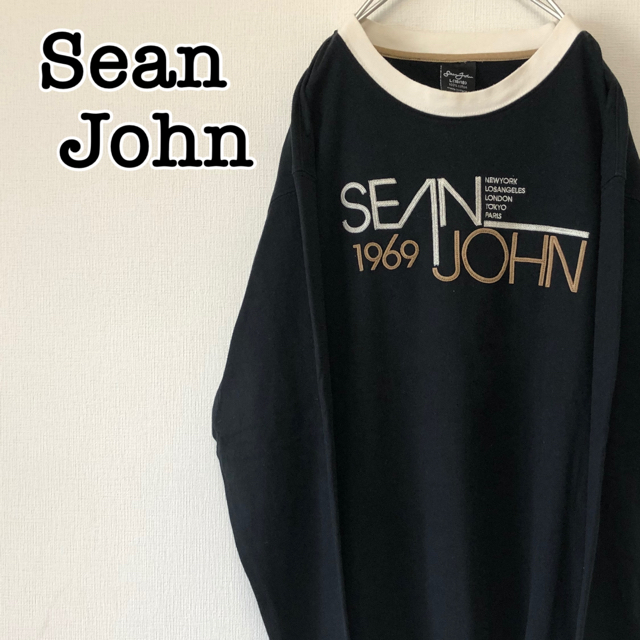 Sean John(ショーンジョン)のヴィンテージ SeanJohn ショーンジョン ロンT 刺繍デザイン メンズのトップス(Tシャツ/カットソー(七分/長袖))の商品写真