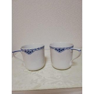 ロイヤルコペンハーゲン(ROYAL COPENHAGEN)の【週末限定値下げ】ロイヤルコペンハーゲン プリンセス ペアマグカップ(グラス/カップ)