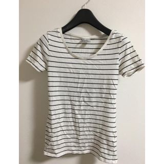 エイチアンドエム(H&M)のボーダー　Tシャツ(Tシャツ(半袖/袖なし))