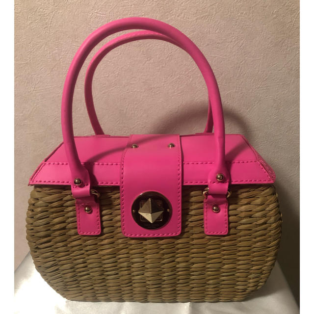 kate spade new york(ケイトスペードニューヨーク)の新品★Kate spadeかごバッグ❤︎ケイトスペードカゴ レディースのバッグ(かごバッグ/ストローバッグ)の商品写真