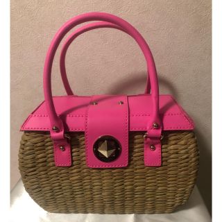 ケイトスペードニューヨーク(kate spade new york)の新品★Kate spadeかごバッグ❤︎ケイトスペードカゴ(かごバッグ/ストローバッグ)