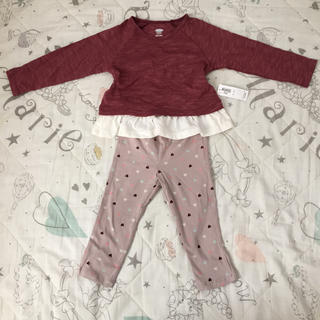 オールドネイビー(Old Navy)の新品タグ付 楽ちん可愛い女の子上下セット(シャツ/カットソー)