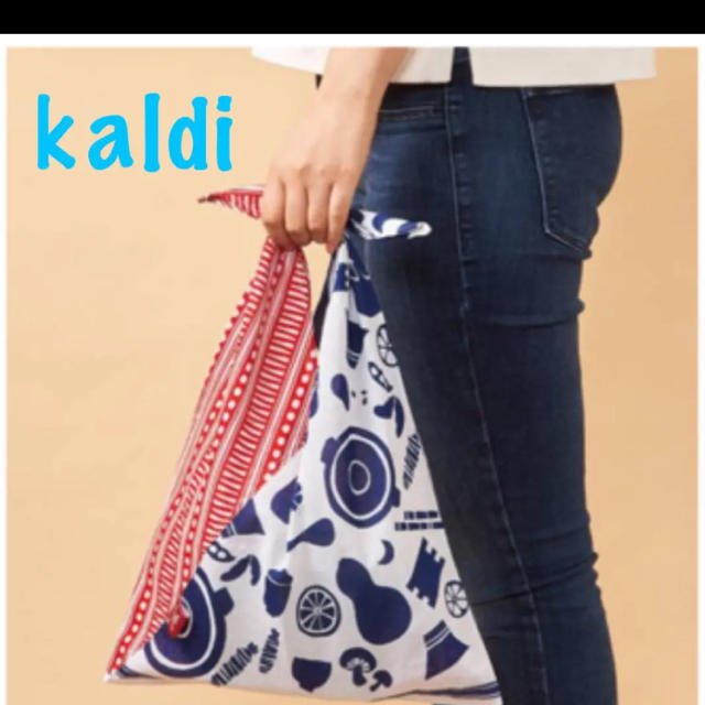 KALDI(カルディ)のKALDI もへじ　手ぬぐいエコバッグ レディースのバッグ(エコバッグ)の商品写真