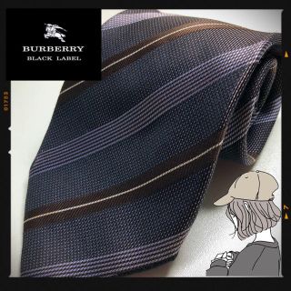 バーバリーブラックレーベル(BURBERRY BLACK LABEL)のBurberry バーバリーブラックレーベル　ネクタイ　美品(ネクタイ)