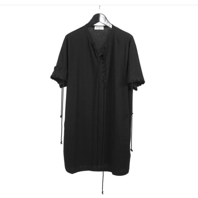 メンズYohji Yamamoto 19ss [HH-T29-083 ヒモ通し丸首半］