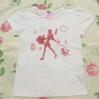 バービー(Barbie)のBarbie kids限定デザインTシャツ130(Tシャツ/カットソー)