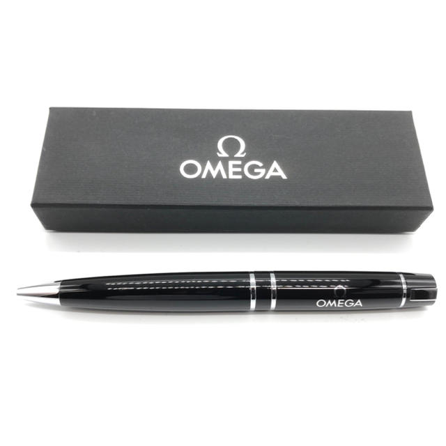 オメガ ボールペン OMEGA 筆記用具 文房具 ブラック 非売品 黒 ペン