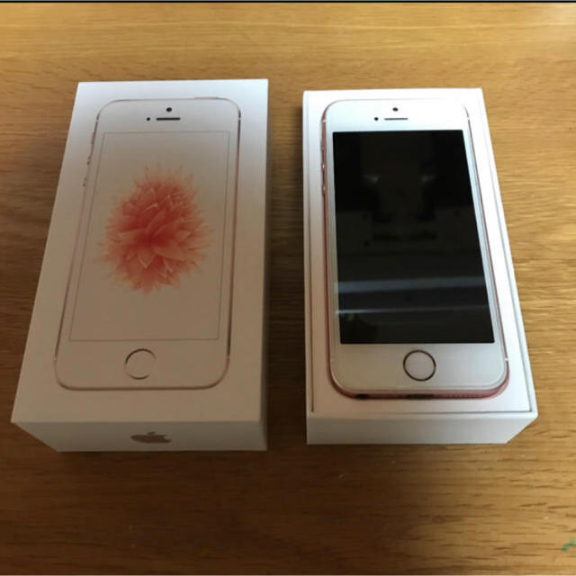 iPhone se 32GB(×simフリー) ローズゴールド