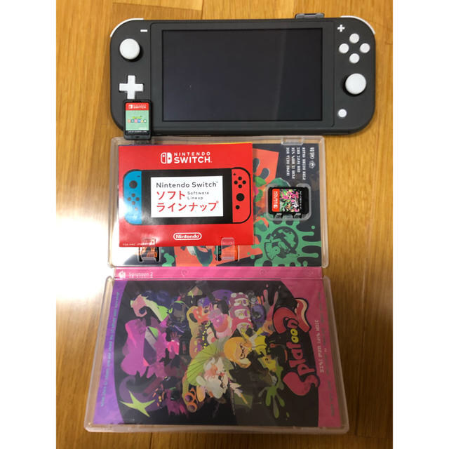 送料無料ニンテンドースイッチライト本体　どうぶつの森+ スプラトゥーン2 セット