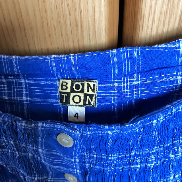 Bonpoint(ボンポワン)のポンポワン　ボントン　４A ワンピース キッズ/ベビー/マタニティのキッズ服女の子用(90cm~)(ワンピース)の商品写真