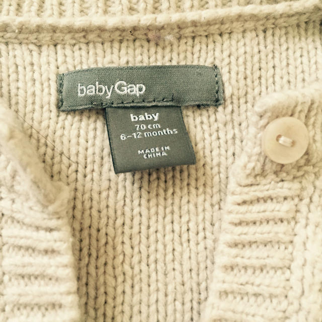 babyGAP(ベビーギャップ)のbabyGAP カーディガン キッズ/ベビー/マタニティのベビー服(~85cm)(ニット/セーター)の商品写真