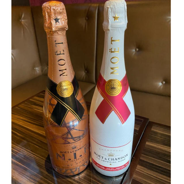 MOËT & CHANDON(モエエシャンドン)のネクター アンペリアル ロゼ N.I.R ＆アイス アンペリアル ロゼ　2本 食品/飲料/酒の酒(シャンパン/スパークリングワイン)の商品写真