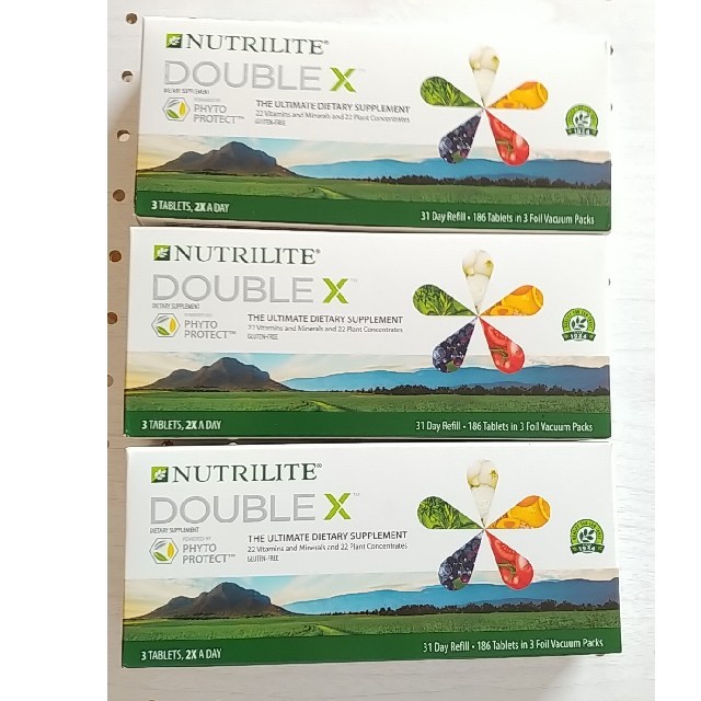 アムウェイ　ダブルX　3箱　アメリカ版　新品　トリプルX健康食品