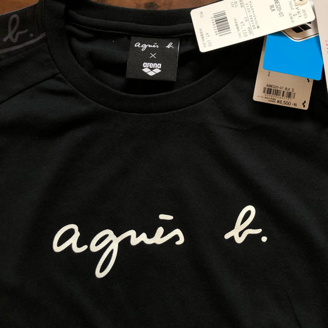 agnes b.(アニエスベー)のagnes b.×arenaラグランTシャツsizeS新品未着用 レディースのトップス(Tシャツ(半袖/袖なし))の商品写真