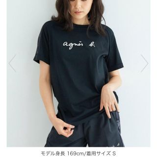 アニエスベー(agnes b.)のagnes b.×arenaラグランTシャツsizeS新品未着用(Tシャツ(半袖/袖なし))