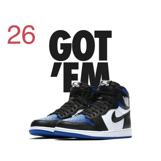 Nike AIR JORDAN 1 RETRO HIGH Royal Toe26