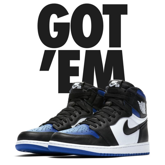 NIKE AIR JORDAN 1  エアジョーダン 1 ROYAL TOE