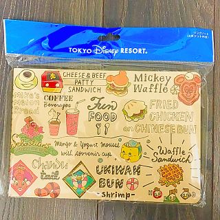 ディズニー(Disney)の【値下げ中】Disney リングノート ベージュ パークフード柄(ノート/メモ帳/ふせん)