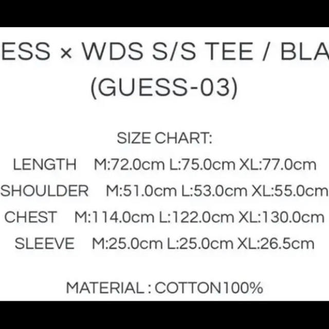 GUESS(ゲス)のGUESS × WIND AND SEA OVERSIZE SS TEE L メンズのトップス(Tシャツ/カットソー(半袖/袖なし))の商品写真