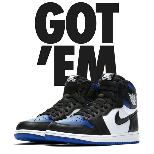 【26.5】NIKE AIR JORDAN1 ROYAL TOE AJ1のサムネイル