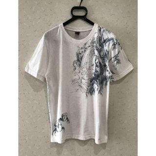 ＊ クロップドヘッズ 和柄 昔話 猿蟹合戦 半袖Tシャツ M(Tシャツ/カットソー(半袖/袖なし))