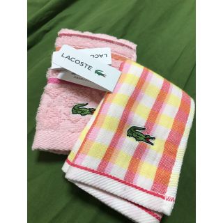 ラコステ(LACOSTE)のみょ様専用　LACOSTE ハンドタオル　2枚(ハンカチ)