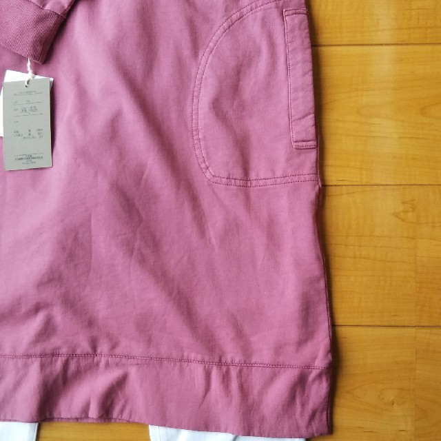 くすみピンク　パーカー　ワンピース レディースのワンピース(ひざ丈ワンピース)の商品写真