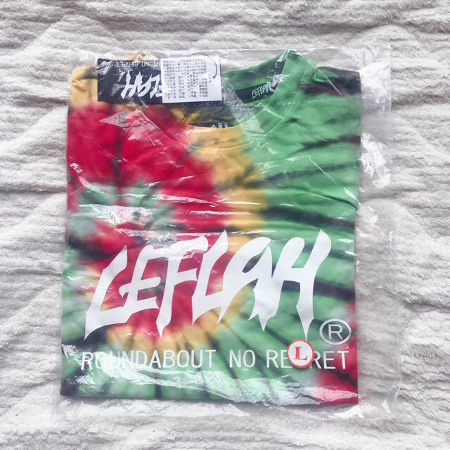 WANIMA × LEFLAH ワニマ レフラー タイダイTシャツ 赤色