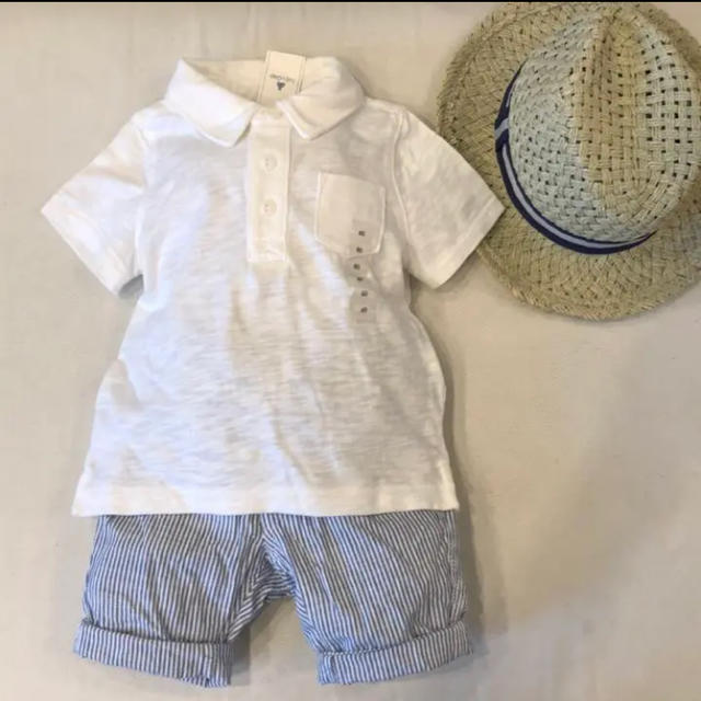 babyGAP(ベビーギャップ)の新品☆babyGAP ポロシャツ/H&Mファミリアzara組曲コムサ無印 キッズ/ベビー/マタニティのベビー服(~85cm)(シャツ/カットソー)の商品写真