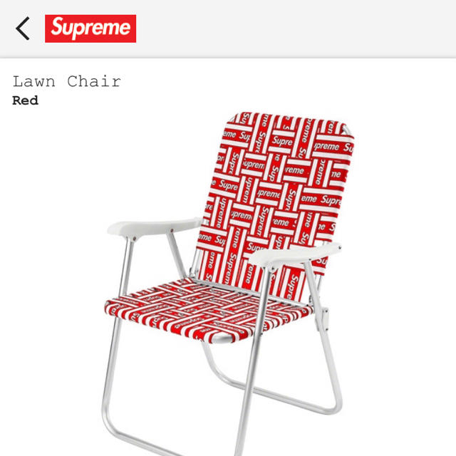 supreme lawn chair チェア