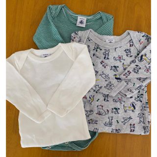 プチバトー(PETIT BATEAU)のプチバトー　ロンパース(肌着/下着)