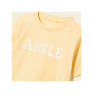 エーグル(AIGLE)の【AIGLE／エーグル】吸水速乾ロゴTキッズシャツ（新品／イエロー／120）(Tシャツ/カットソー)