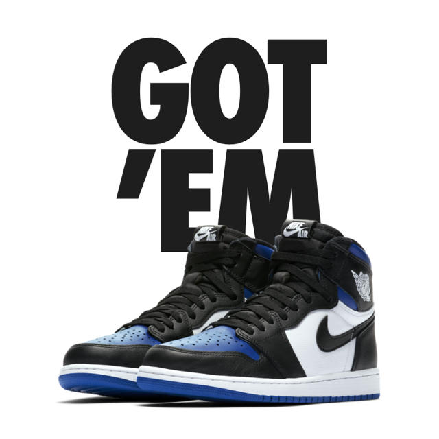 NIKE AIR JORDAN 1 RETRO HIGH OG ROYALTOE