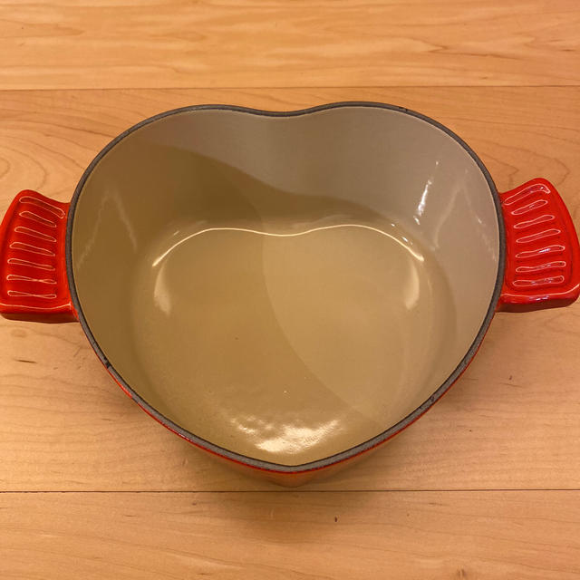 ル・クルーゼ ハート型 新品 - 鍋/フライパン